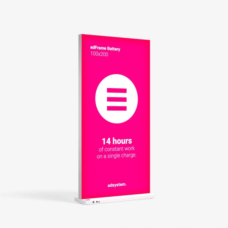 adFrame Quick Battery LED-frame