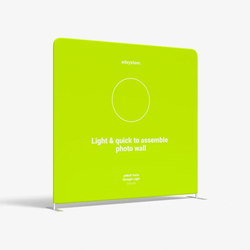 adWall Vario Straight Light Presentation wall