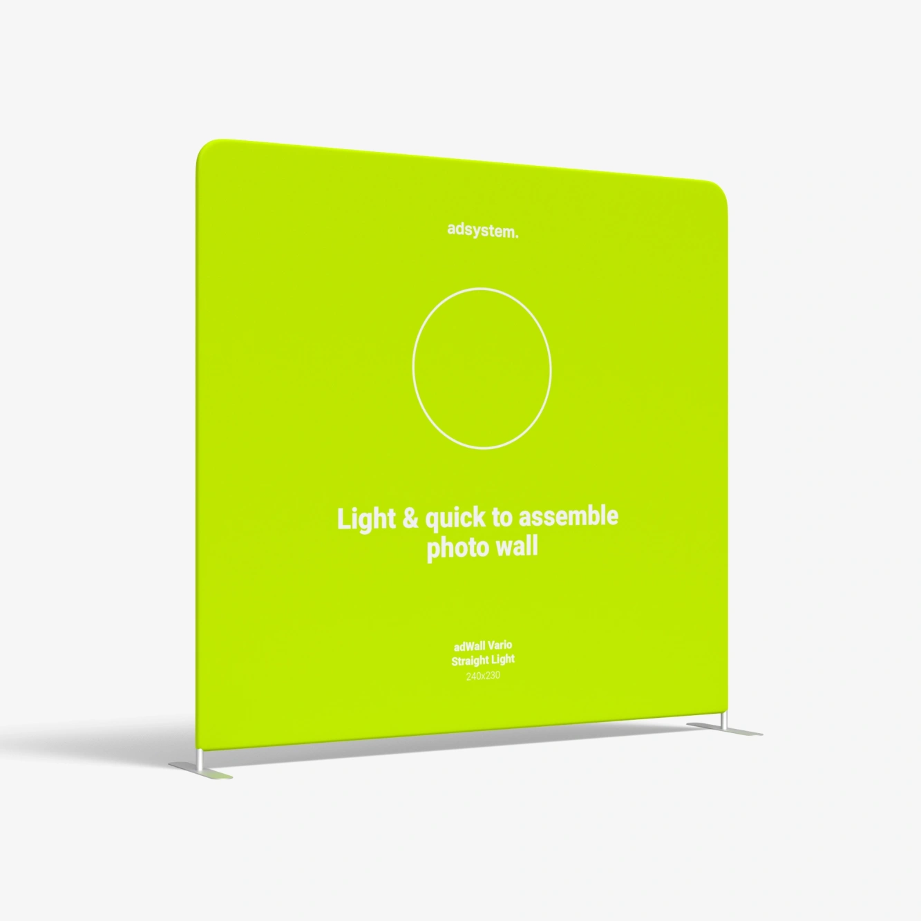 adWall Vario Straight Light Presentation wall