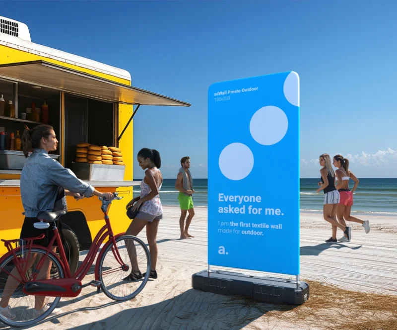 Beurswand – adWall Presto Outdoor
